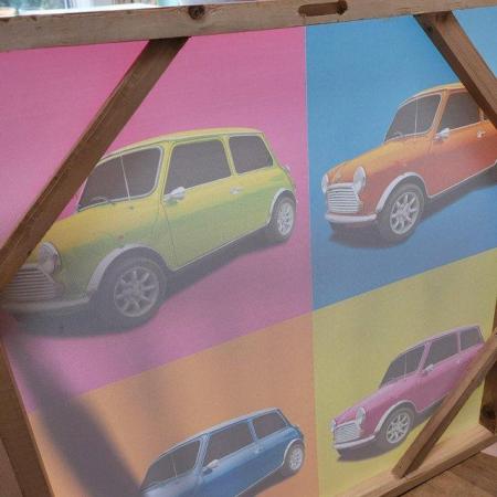 Image 2 of Classic Mini Car contemporary art canvas