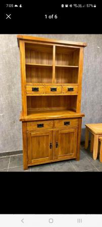 Image 1 of Oak dresser, 2 doors and shelves