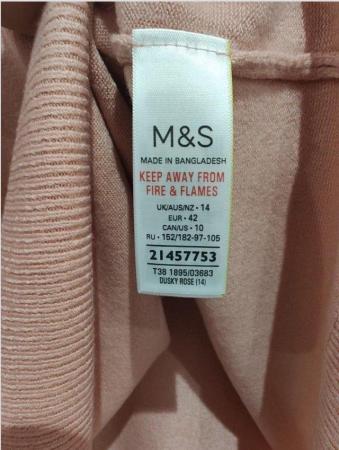 Image 4 of New Women's Marks and Spencer Pink Soft Acrylic Jumper UK 14