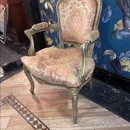 Image 2 of Lovely vintage French Louis style Carver armchair original f