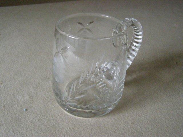 Preview of the first image of 1 pint crystal tankard - ornament or sophisticated vessel.