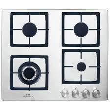 Image 1 of NEW WORLD 60CM S/S NEW BOXED GAS HOB-4 ZONES-CAST IRON