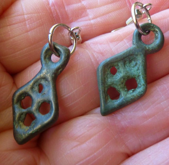 Preview of the first image of Ancient Antique Viking Era Earrings(5112).