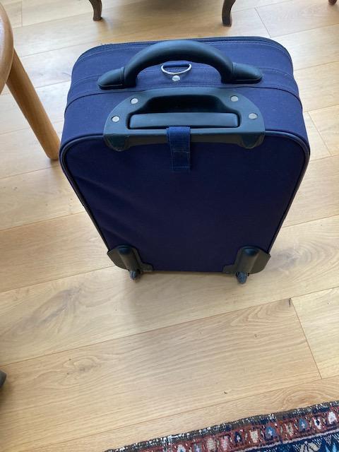 Preview of the first image of Blue revelation carry on suitcase..