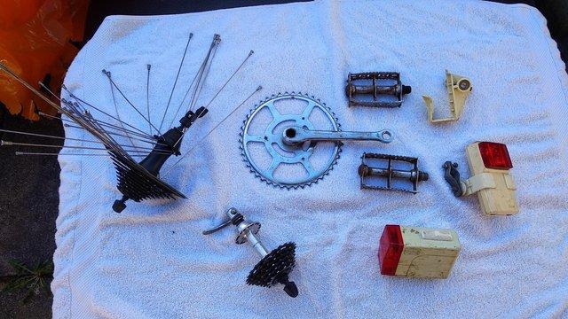 Image 1 of BICYCLE PARTS ASSORTED JOB LOT