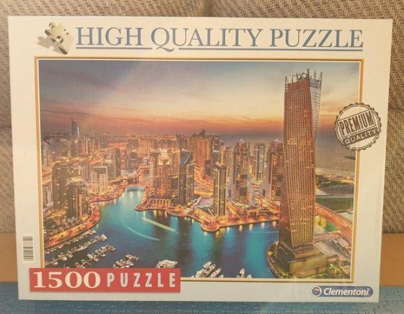 Image 3 of 1500 piece jigsaw called DUBAI, by CLEMENTONI, ONLY DONE ONC