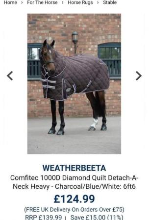 Image 3 of Weatherbeeta 6'9 stable rug
