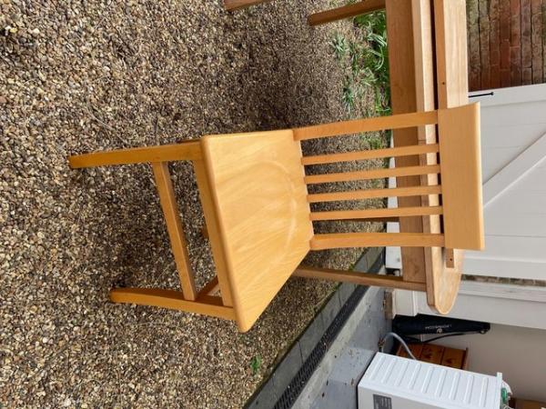 Image 1 of Extendable Kitchen table and 6 chairs (Inc leaves)