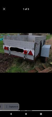 Image 3 of 6 by 4 metal towing trailer for camping / allotments