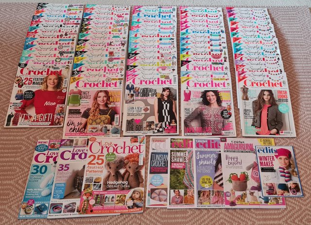 Preview of the first image of Huge haul of Simply Crochet magazines.