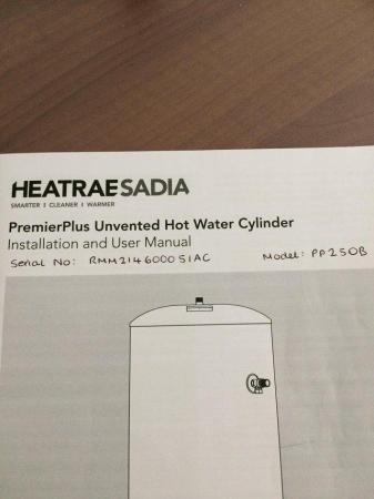 Image 3 of HEATRAE SADIA PremierPlus Unvented Indirect 250 litre Hot Wa