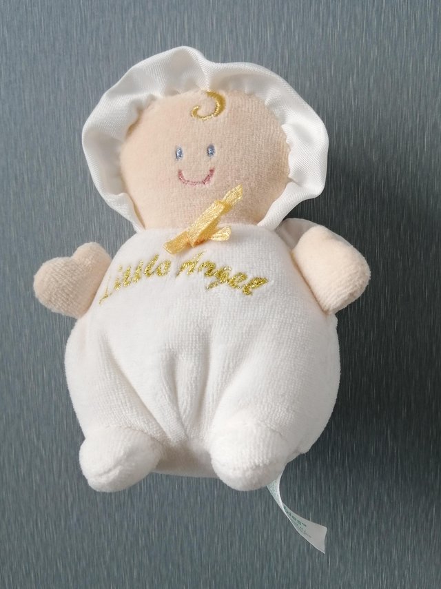 Preview of the first image of A Small Angel Baby Soft Toy and Rattle Combined..
