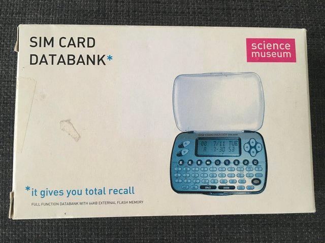 Preview of the first image of Science Museum SIM card data bank (brand new).