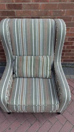Image 1 of Modern Wingback Armchair