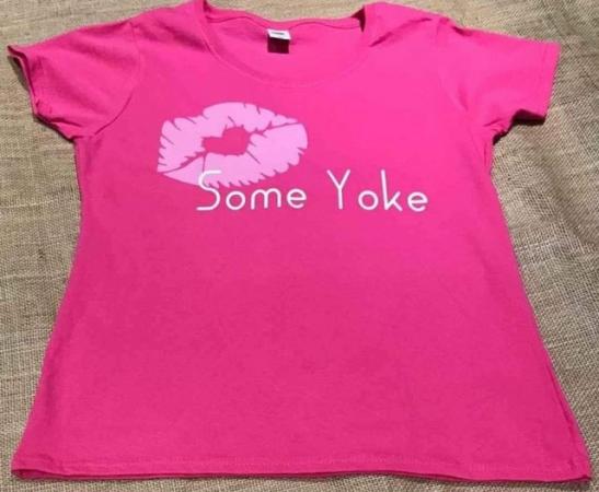 Image 1 of Ladies pink medium Tshirt brand new