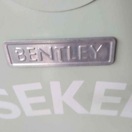 Image 2 of LOVELY NEW BENTLEY METAL DUCK EGG BLUE HOUSEKEEPERS BOX