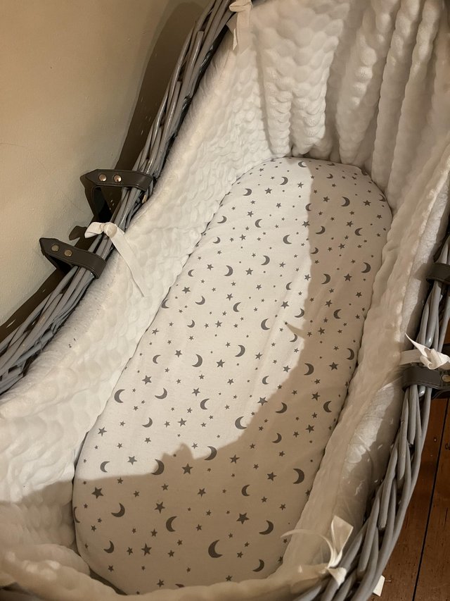 Preview of the first image of Clair De Lune Noah Pod Moses Basket.