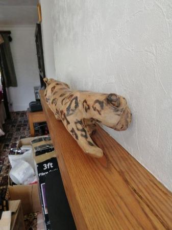 Image 9 of Carved Wooden Leopard.  95cm(37.1/2") in length.