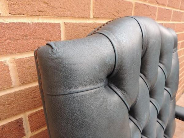 Image 10 of 3 Blue Chesterfield Chairs (UK Delivery)