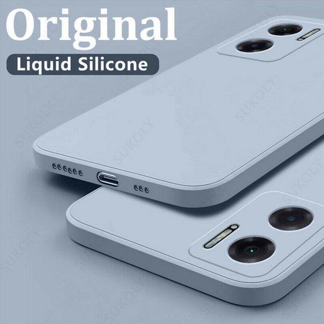 Preview of the first image of Liquid Silicone Phone Case Xiaomi Poco F3 Smartphone Smoke B.