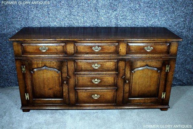 Image 1 of TITCHMARSH AND GOODWIN OAK DRESSER BASE SIDEBOARD HALL TABLE