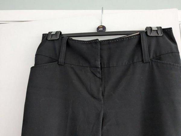 Image 3 of Next 12XL Black tailored boot cut trousers