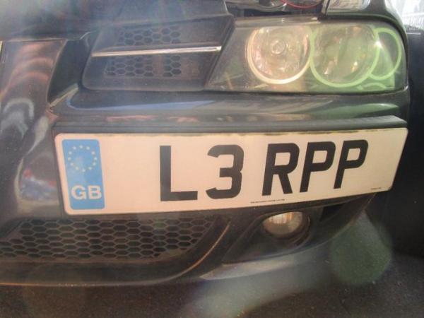 Image 1 of Private Number Plate For Sale - L3 RPP - Ready To Fit - On R