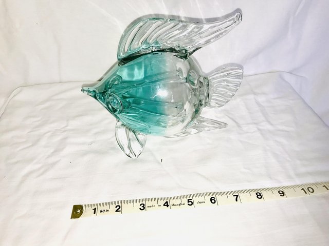 Preview of the first image of Stunning glass bubble fish ornament.
