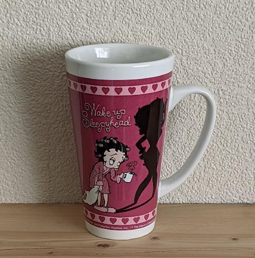 Preview of the first image of Vintage 1999 Betty Boop Wake Up Sleepyhead Coffee Mug.