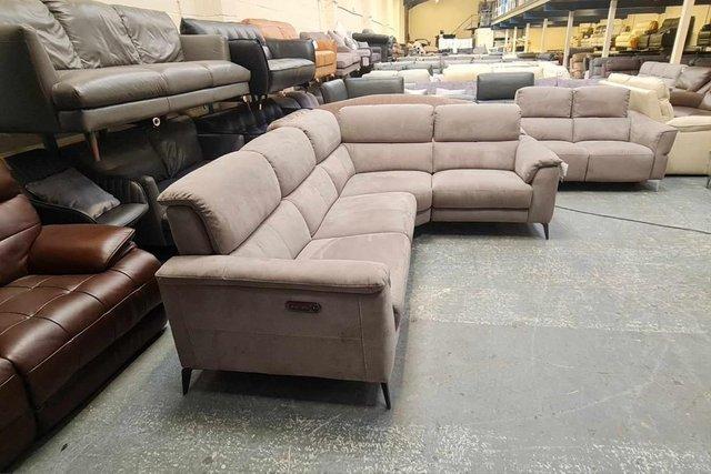 Image 11 of Illinois toronto charcoal fabric recliner corner sofa