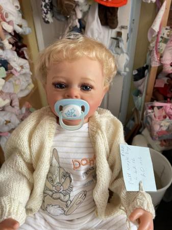 Image 2 of Cheeky chappy smiling Little Tim baby reborn doll