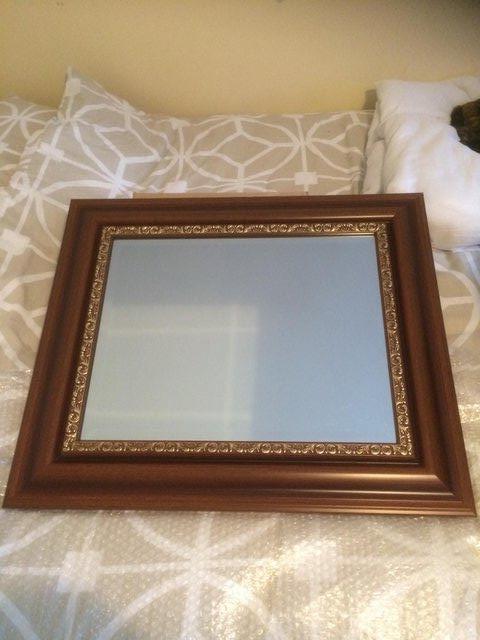 Preview of the first image of Quality Attractive Mirror with gold detail on frame.