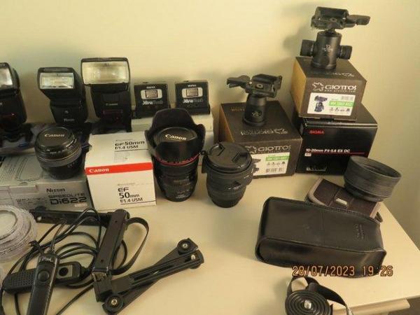 Image 2 of Canon Cameras, Lenses, tripods, filters and much more.