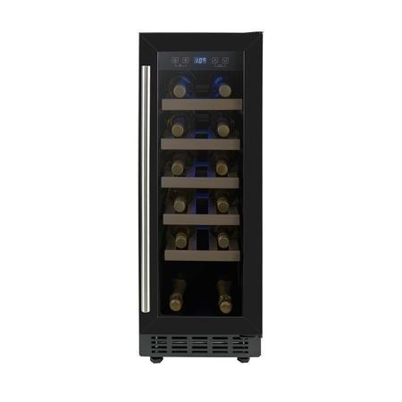 Preview of the first image of ELECTRIQ 19 BOTTLE UNDERCOUNTER WINE COOLER-30CM-BLACK-FAB.