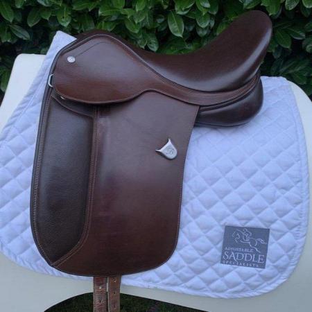 Image 1 of Bates 15 inch dressage saddle