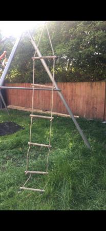 Image 1 of Swing Atachments - Swing Seat Rope Ladder Twizzler Monkey Sw