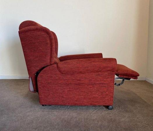 Image 16 of LUXURY ELECTRIC RISER RECLINER TERRACOTTA CHAIR CAN DELIVER