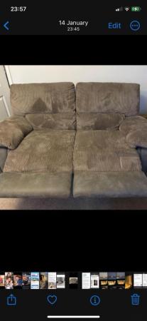 Image 1 of 2 seater reclining sofa like new