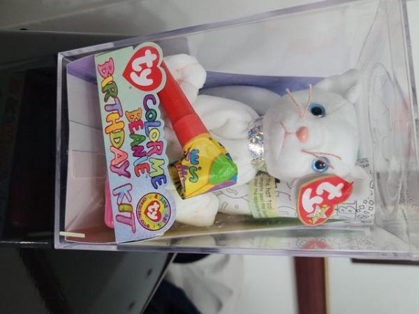 Image 3 of 1 Brand new, still in box, Ty colour me Beanie birthday kit