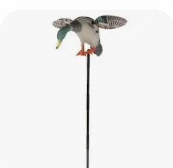 Preview of the first image of Flying Mallard Drake Decoy with pole.