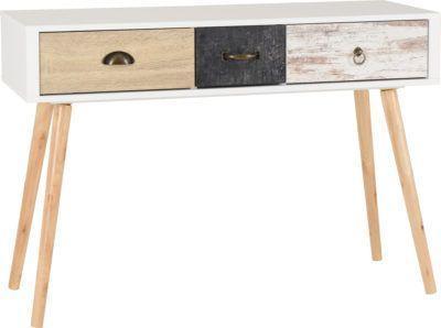 Image 1 of Nordic occasional table in white/distressed