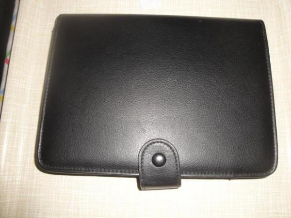 Image 2 of Black Synthetic Writing Case with Writing Pad. Ref L1624.
