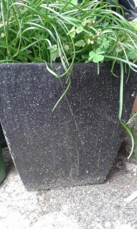Image 2 of Large square shape planter, tapered sides.