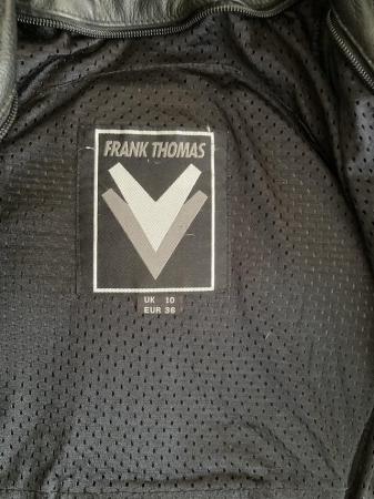 Image 2 of Frank Thomas motorcycle jacket size 10