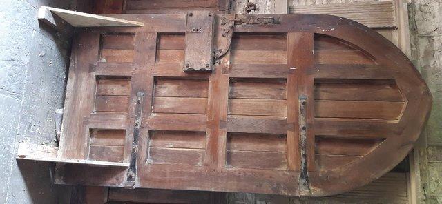 Image 1 of Heavy Oak External Door from a Church