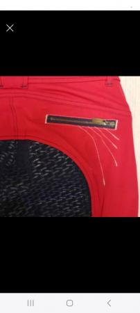 Image 3 of Like new premier equine red and navy breeches