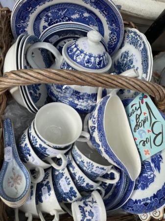Image 1 of Blue & White Willow Pattern etc.,