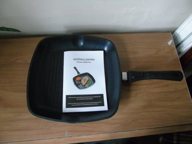 Preview of the first image of ANDREW JAMES DELUXE GRIDDLE PAN.