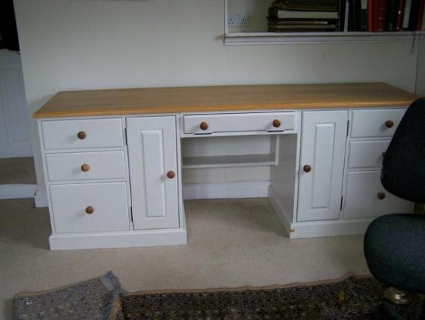 Image 4 of solid wood great desk for home office