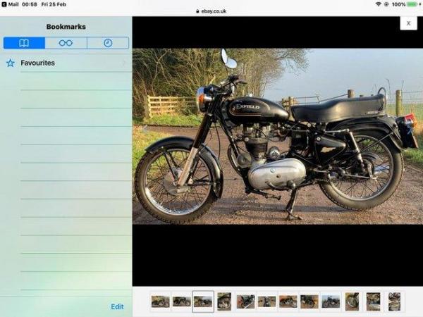Image 1 of Motorcycles, Various. CX500C , Royal Enfield 350. Triumph .